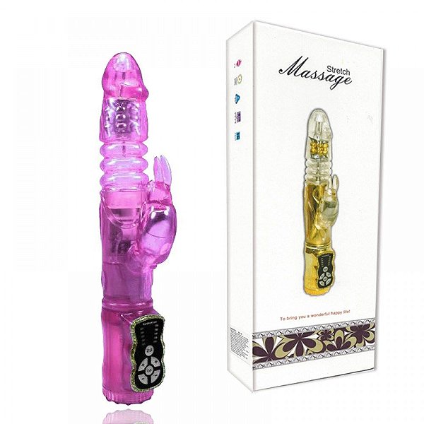 Vibrador Rotativo Vai E Vem 20 Vibrações Stretch Massage Vipmix