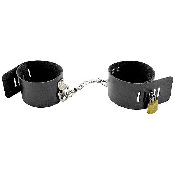 Algema Bracelete Carrara Com Cadeado Dominatrixxx