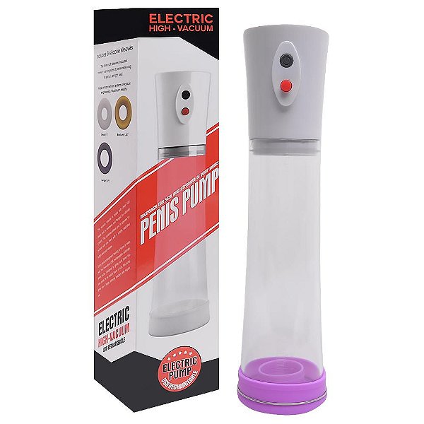 Bomba Peniana Elétrica 3 Anéis Penis Pump Vipmix