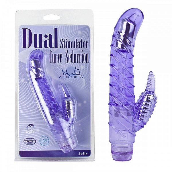 Vibrador Ponto G Anelado Dual Stimulator Curve Seducrion Vipmix
