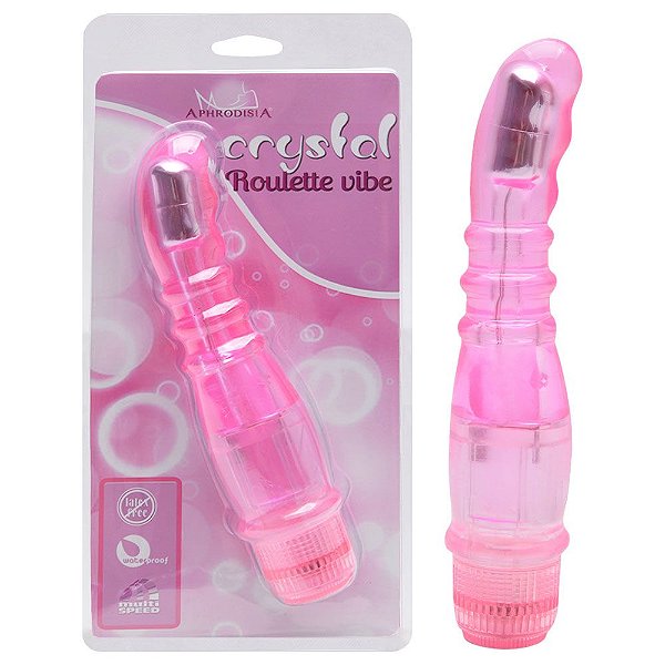 Vibrador Ponto G Multivelocidade Crystal Roulette Vibe Vipmix