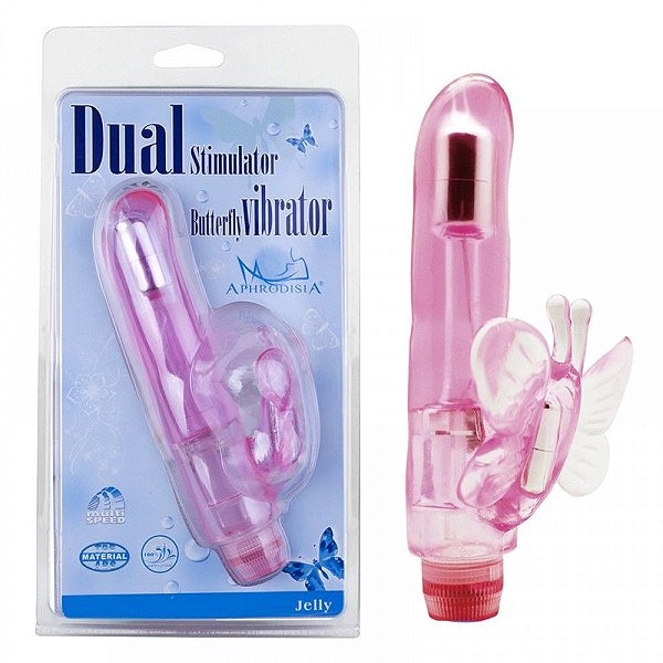 Vibrador Estimulador Borboleta Crystal Butterfly Vipmix