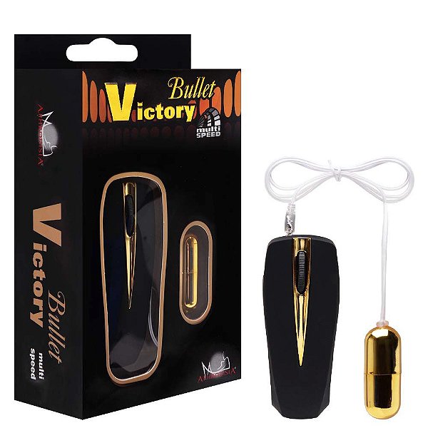 Cápsula Vibratória Metalizada Victory Aphrodisia Vipmix