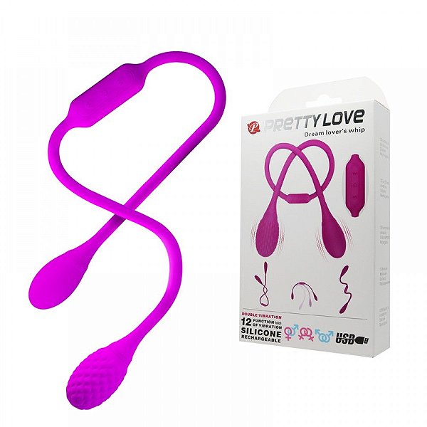Vibrador Duplo 12 Vibrações Pretty Love Dream Lover's Whip Vipmix