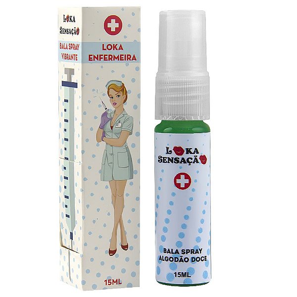 Loka Enfermeira Bala Spray Vibrante 15ml Loka Sensação