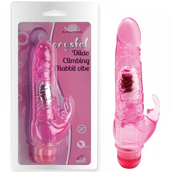 Pênis Em Jelly Vibrador Com Estimulador Coelho Vipmix
