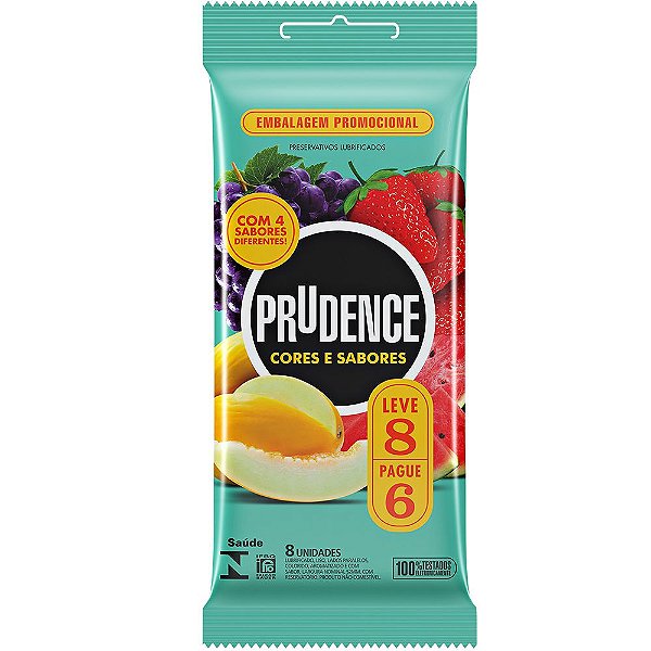 Preservativo Mix Cores E Sabores 06 Unidades Prudence