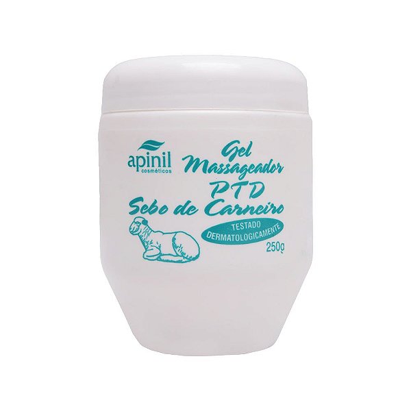 Gel Massageador Ptd Sebo De Carneiro 250g Apinil