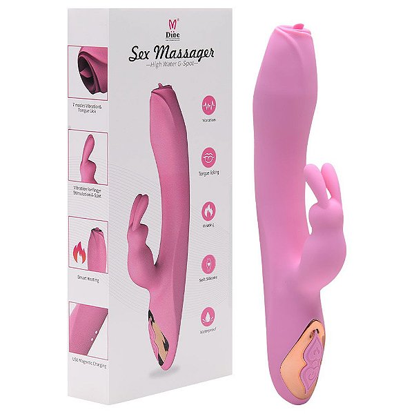 Vibrador Com Aquecimento Rabbit 7 Movimentos Vipmix