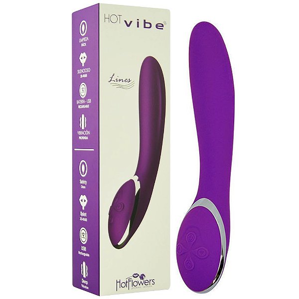 Vibrador Hot Vibe Lines 12 Vibrações Hot Flowers