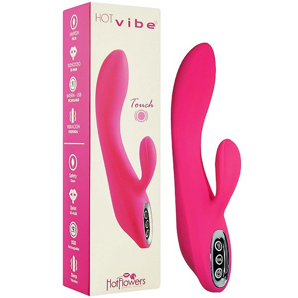 Vibrador Hot Vibe Touch 07 Vibrações Hot Flowers