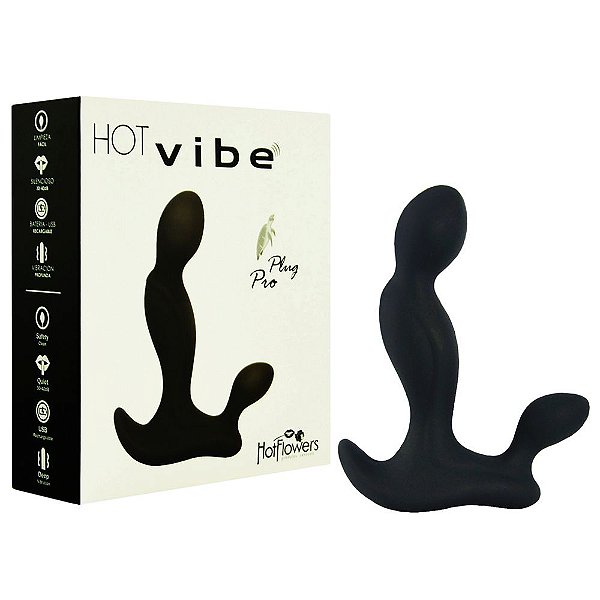 Vibrador Hot Vibe Plug Pro 07 Vibrações Hot Flowers