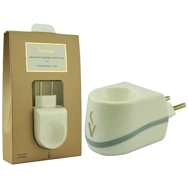 Aromatizador Plástico Elétrico Led Via Aroma