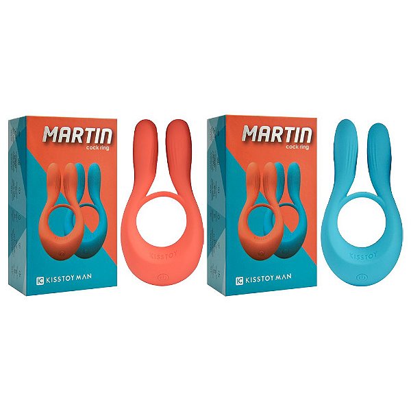 Vibrador Luxo 10 Vibrações Martin Cock Ring Kisstoy Vipmix