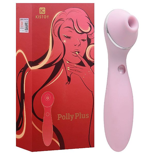 Massageador Corporal 3 Sucções 10 Vibrações Polly Plus Kisstoy Vipmix