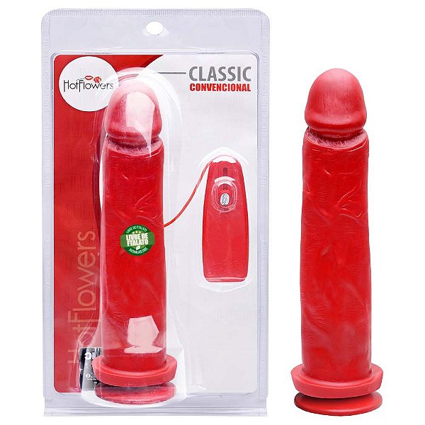 Pênis Vibrador Externo 25 X 6cm Hot Flowers