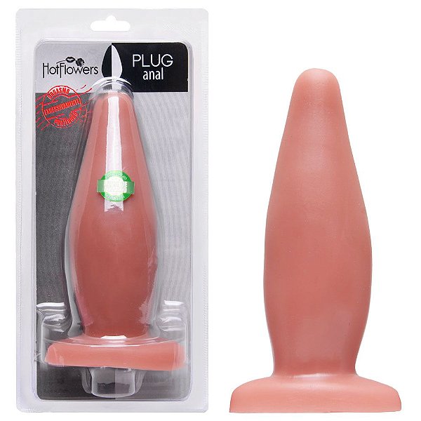 Plug Anal Maciço 14,5 X 4,5cm Hot Flowers
