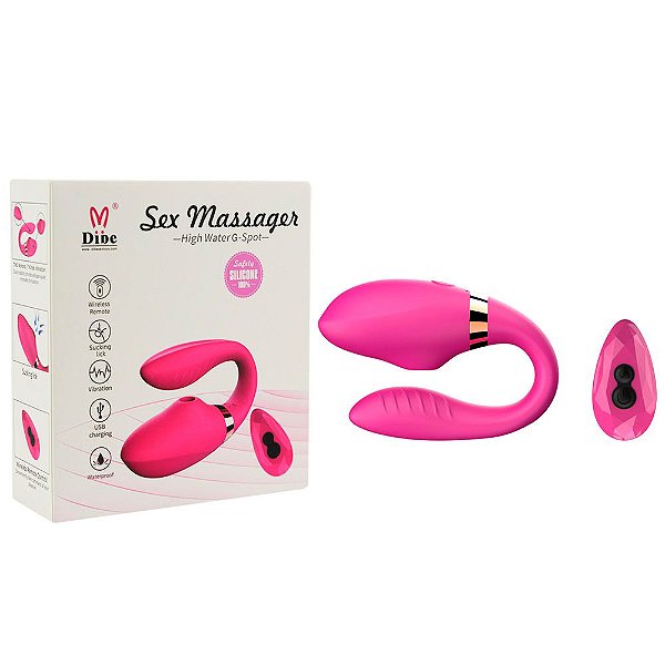 Vibrador Silicone 7 Vibrações Com Sucção Dibe Vipmix