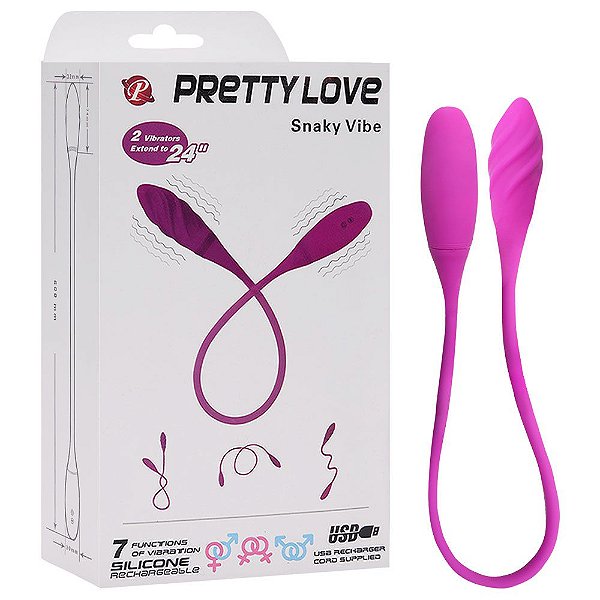 Vibrador Duplo Flexível Com 7 Vibrações Pretty Love Snaky Vibe Vipmix