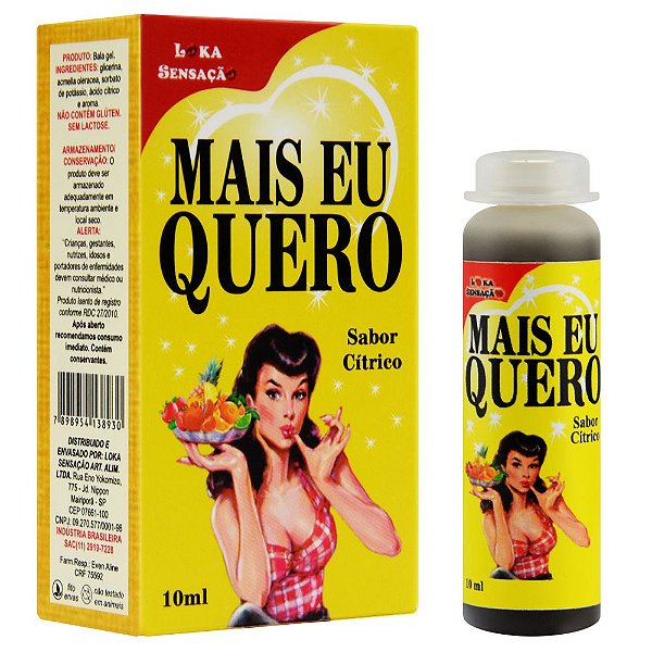 Mais Eu Quero Sexo Oral Funcional 10ml Loka Sensação
