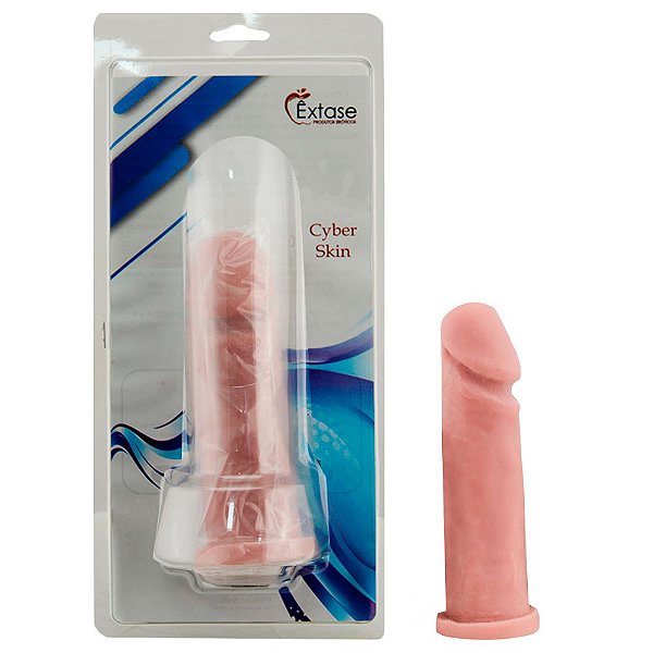 Capa Peniana Real Cyber Skin 16,5 X 3,5cm êxtase