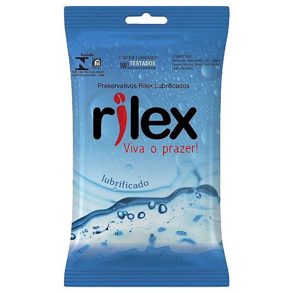 Preservativo Tradicional Lubrificado 03 Unidades Rilex