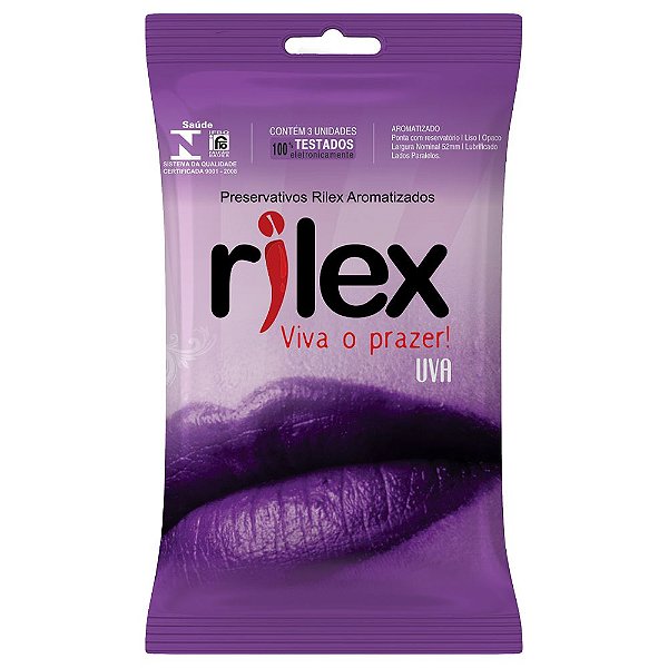 Preservativo Uva 03 Unidades Rilex