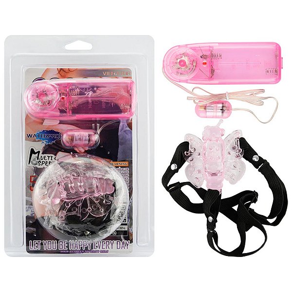 Butterfly Cinto Elástico Vibrador Borboleta Sexy Import