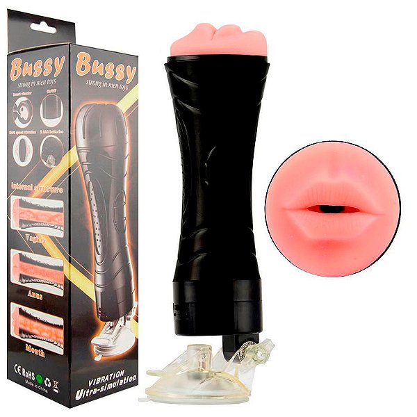 Masturbador Lanterna Boca Ventosa E Vibro Vipmix