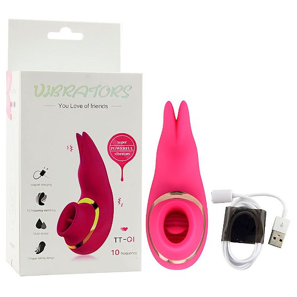 Vibrador 10 Velocidades Língua Estimuladora Vipmix