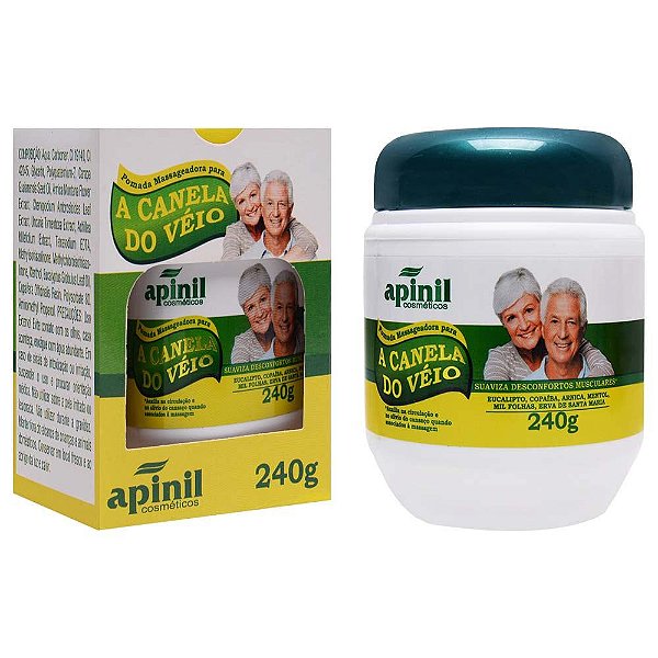 Canela Do Véio Pomada Massageadora 240g Apinil