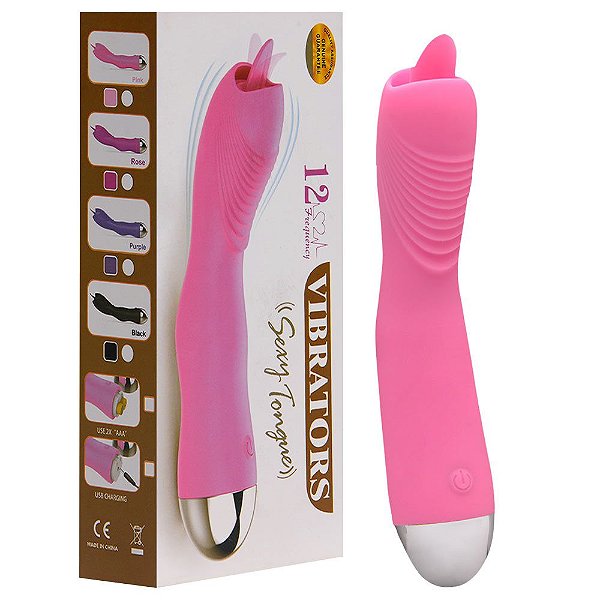 Vibrador Tongue 10 Vibrações Usb Vipmix