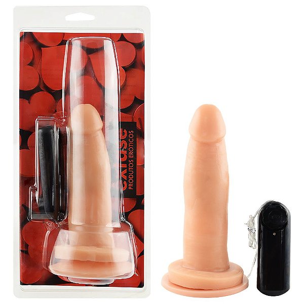 Prótese Com Vibro E Ventosa 14,8 X 3,6cm êxtase