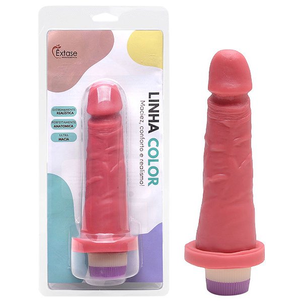 Prótese Com Vibro Interno 16,5 X 3,5cm êxtase