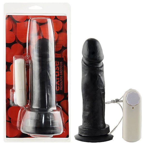 Prótese Com Vibro E Ventosa 17 X 4,2cm êxtase