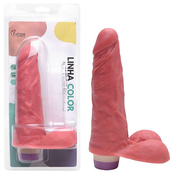 Prótese Com Vibro Interno 18,5 X 4,7cm êxtase