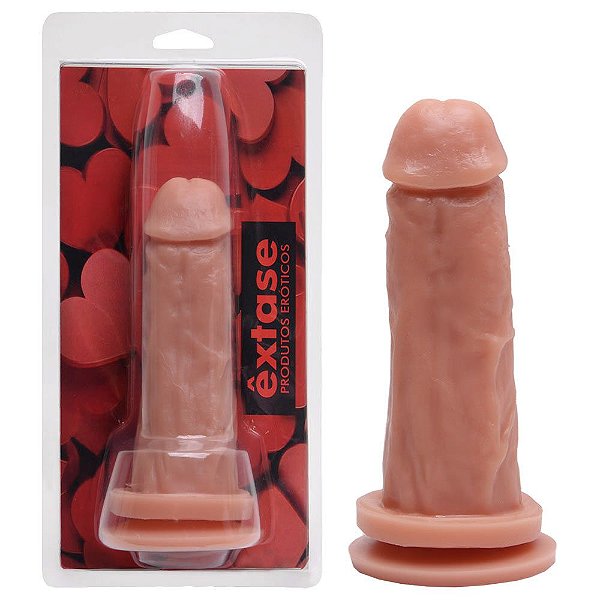 Prótese Maciça Com Ventosa 17 X 4,5cm êxtase