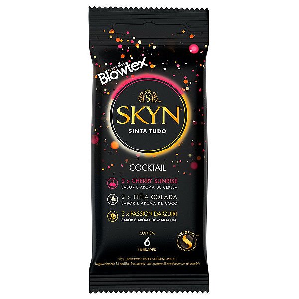 Preservativo Skyn Cocktail 06 Unidades Blowtex
