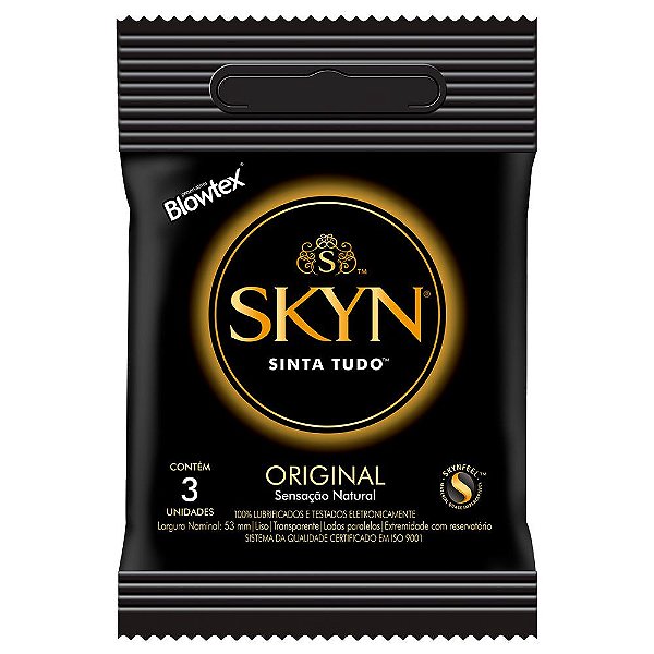 Preservativo Skyn Original 03 Unidades Blowtex