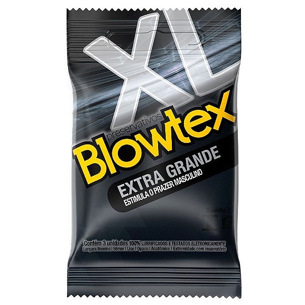 Preservativo Extra Grande 03 Unidades Blowtex
