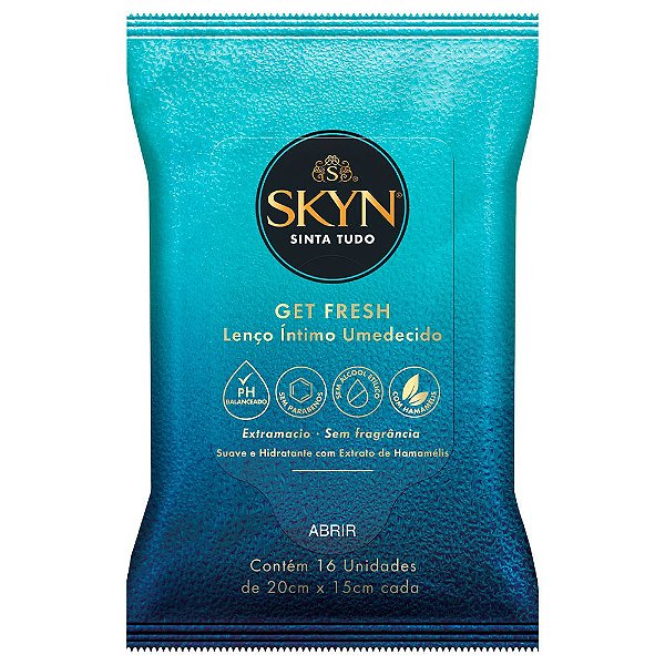 Lenço Umedecido Skyn Get Fresh 16 Unidades Blowtex