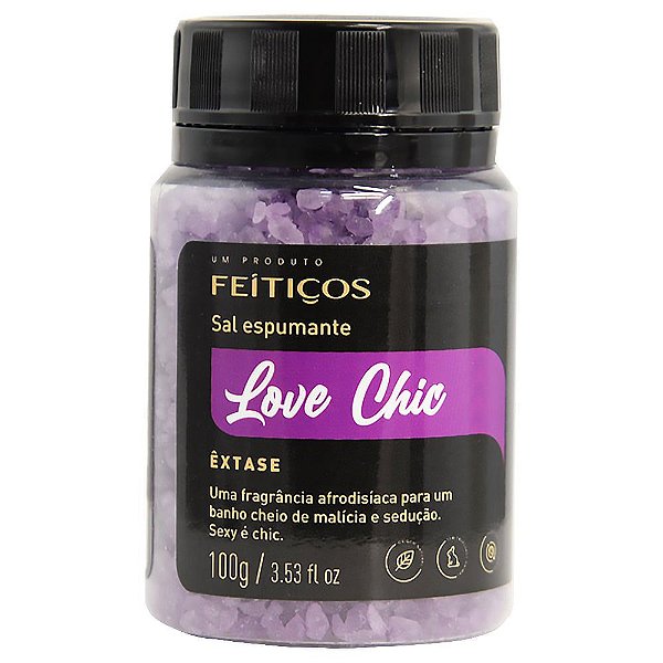 Sais De Banho Espumante Love Chic êxtase 100g Feitiços