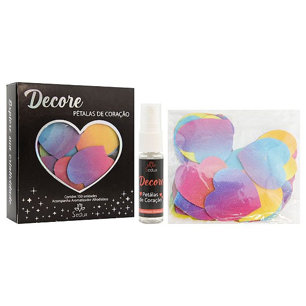 Pétalas Coração Colorida Com Aromatizador Sedux