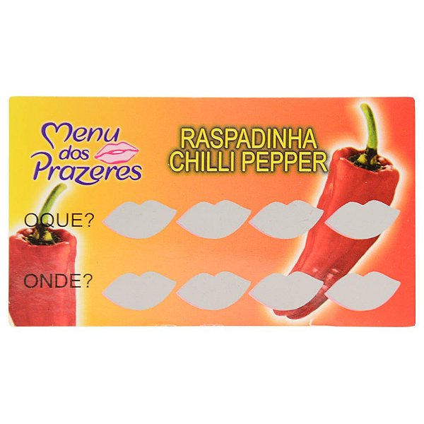 Raspadinha Chilli Pepper Menu Dos Prazeres