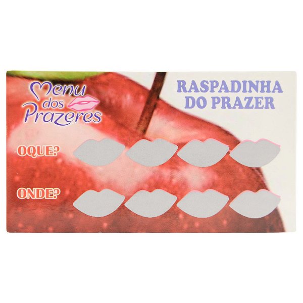 Raspadinha Do Prazer Menu Dos Prazeres
