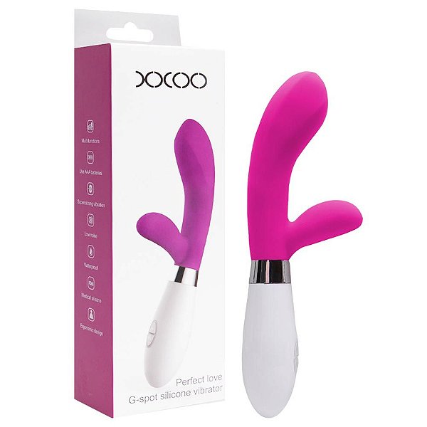 Vibrador Silicone Duplo 10 Vibrações Sexy Import