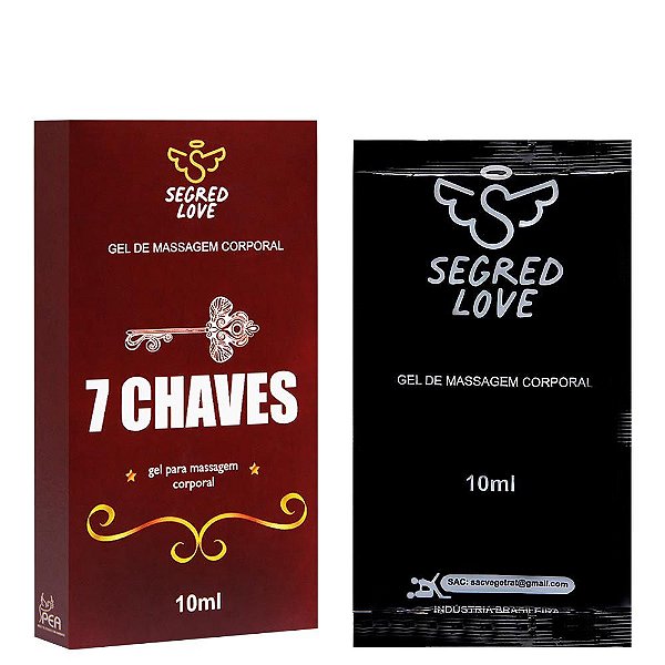 7 Chaves Adstringente Feminino Sachê 10ml Segred Love