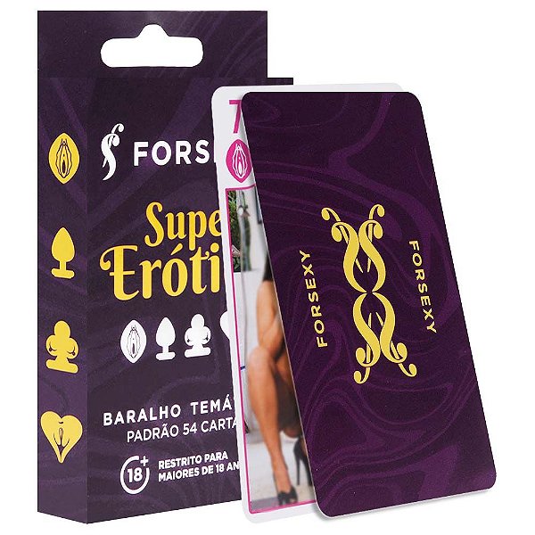 Baralho Temático Super Erótico 54 Cartas For Sexy