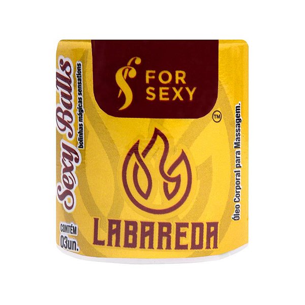 Labareda Sexy Balls Bolinha Funcional 03 Unidades For Sexy