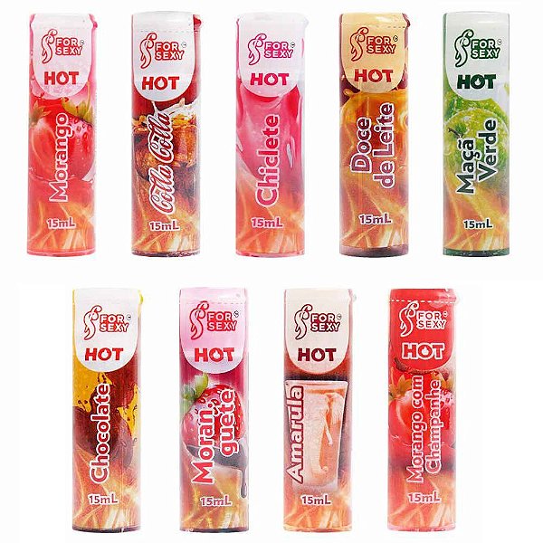 Gel Hot Comestível Saboroso 15ml For Sexy